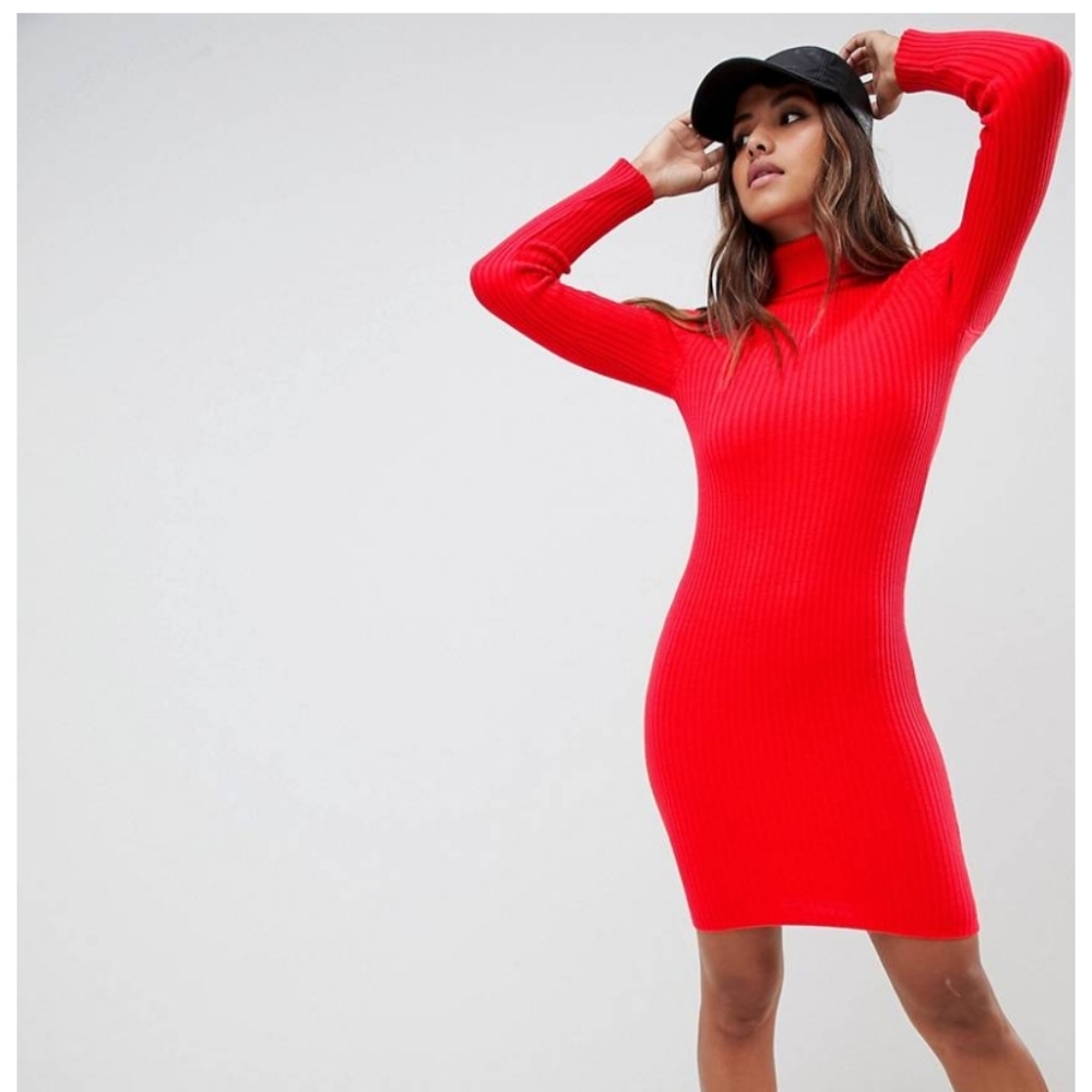 ASOS DESIGN Rib Knit Dress - Picture 3 of 7